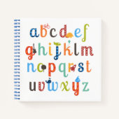 Cute Alphabet Design Notitieboek (Voorkant)