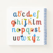 Cute Alphabet Design Notitieboek (Achterkant)