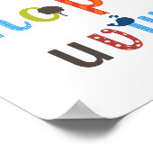 Cute Alphabet Design Poster (Hoek)