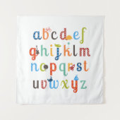 Cute Alphabet Design Wandkleed (Voorkant)