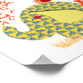 Cute Alphabet Elephant Baby Nursery Print (Hoek)