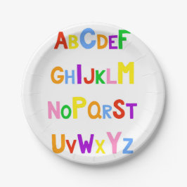 Cute Alphabet Papieren Bordje