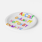 Cute Alphabet Papieren Bordje (Gekanteld)