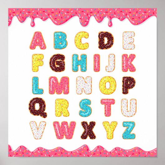 Cute Alphabet Poster (Voorkant)