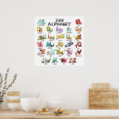 Cute Alphabet Poster (Keuken)