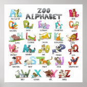 Cute Alphabet Poster (Voorkant)