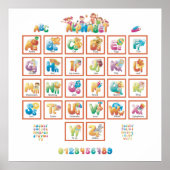 Cute Alphabet Poster (Voorkant)