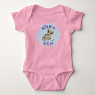 CUTE ALS KITTEN Baby Girl Kitty Cat Romper