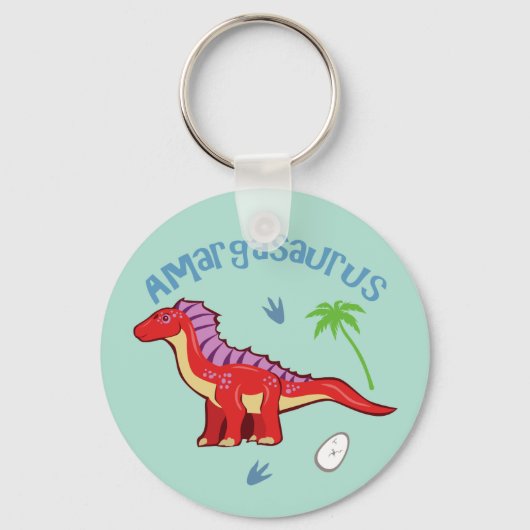 Cute Amargasaurus Sleutelhanger (Voorkant)