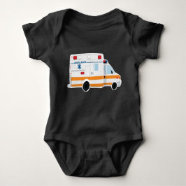 Cute Ambulance Baby Bodysuit