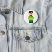 Cute Ambulance Man Badge Ronde Button 5,7 Cm (In situ)