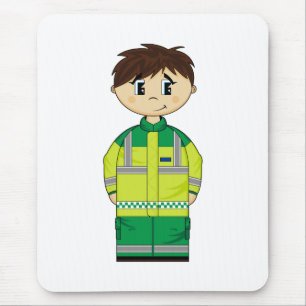 Cute Ambulance Man Mousepad Muismat