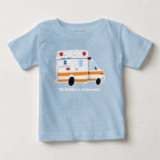 Cute Ambulance T-Shirt - Baby - Toddler - Kinder (Voorkant)