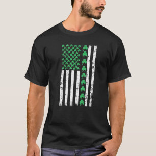 Cute American Flag Happy St Patricks Day  I T-shirt