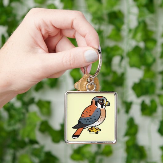 Cute American Kestrel Sleutelhanger (Hand)