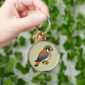 Cute American Kestrel Sleutelhanger (Hand)