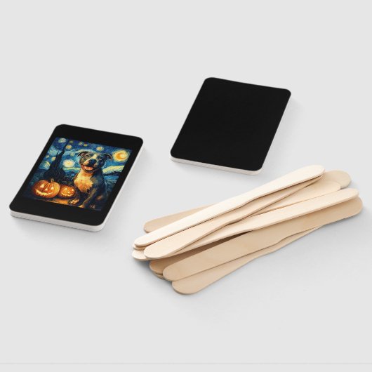 Cute American Staffordshire Terrier Dog Halloween  Handwaaier (Niet-gemonteerd)