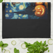 Cute American Staffordshire Terrier Dog Halloween  Theedoek (Gevouwen)