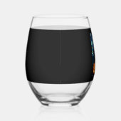 Cute American Staffordshire Terrier Dog Halloween  Wijnglas Zonder Voet (Rechts)