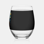 Cute American Staffordshire Terrier Dog Halloween  Wijnglas Zonder Voet (Links)