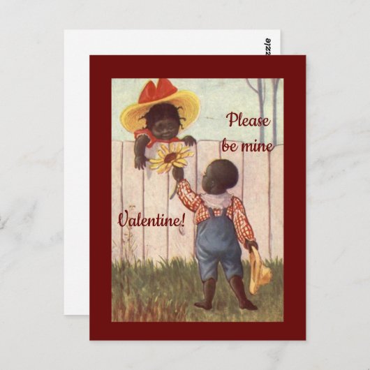 Cute -American Valentijn Briefkaart (Voorkant / Achterkant)