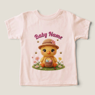 Cute Amigurumi Pasen Kuiken Kinderen T-Shirt