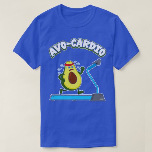 Cute amp Funny AvoCardio Avocado Cardio Pun Gym T-shirt (Design voorkant)