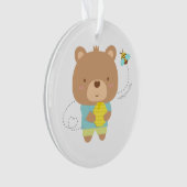 Cute Amusing Couple Male Beer and Bee Ornament (voorkant)