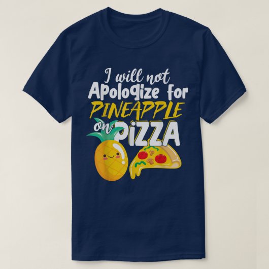 Cute anananapple Over Pizza Pizzeria T-Shirt (Design voorkant)