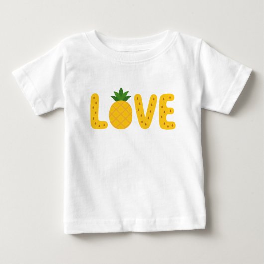Cute Ananas LIEFDE Kinder T-Shirt (Voorkant)