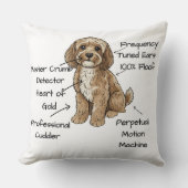 Cute Anatomy of a Cockapoo Dog Lover Gift Kussen (Voorkant)