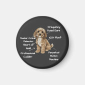 Cute Anatomy of a Cockapoo Dog Lover Gift Magneet (Voorkant)