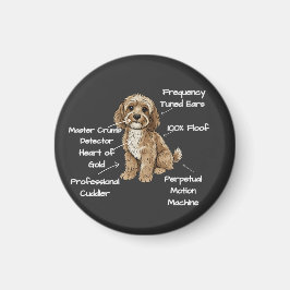 Cute Anatomy of a Cockapoo Dog Lover Gift Magneet
