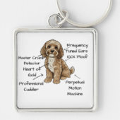 Cute Anatomy of a Cockapoo Dog Lover Gift Sleutelhanger (Voorkant)