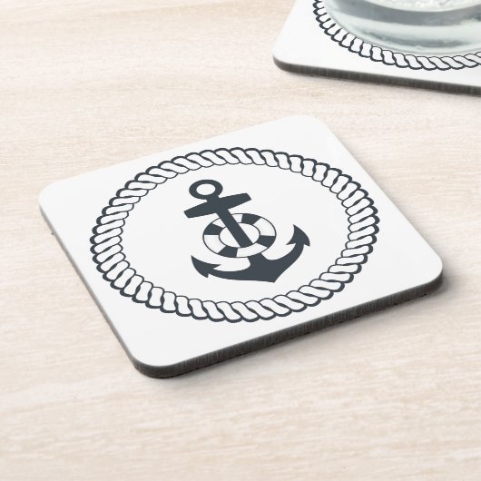 Cute Anchor Bier Onderzetter (Linkerzijde)