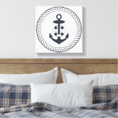 Cute Anchor Canvas Afdruk (Insitu (Slaapkamer))