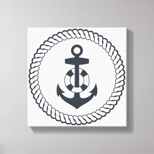 Cute Anchor Canvas Afdruk (Voorkant)