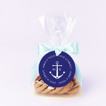 Cute Anchor Love is Sweet Navy Blue Weddenschap