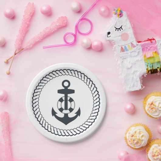 Cute Anchor Papieren Bordje (Feest)