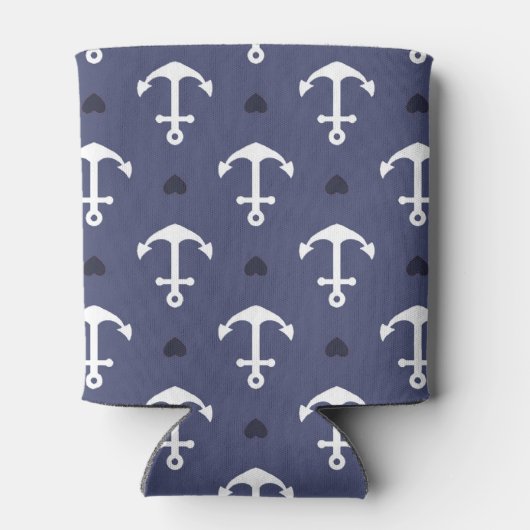 Cute Anchor Pattern Blikjeskoeler (Achterkant)