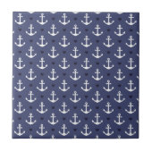 Cute Anchor Pattern Tegeltje (Voorkant)