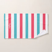 Cute Anchors & Rudders Monogramed Bad Handdoek (Handdoek)