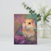 Cute and Adorable Sweet Hamster Dragon Briefkaart (Staand voorkant)