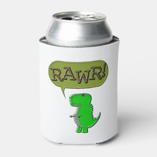 Cute and Angry Speelgoed Dinosaur Blikjeskoeler (Blikje Voorkant)