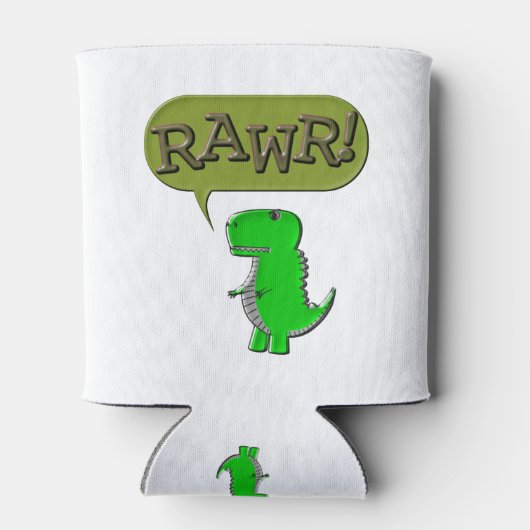 Cute and Angry Speelgoed Dinosaur Blikjeskoeler (Achterkant)