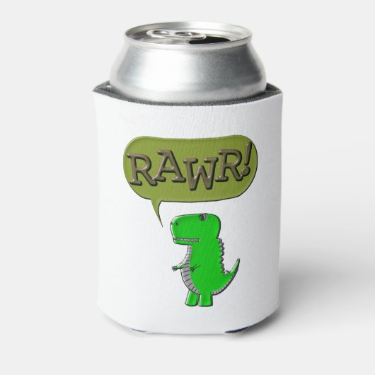 Cute and Angry Speelgoed Dinosaur Blikjeskoeler (Blikje Achterkant)