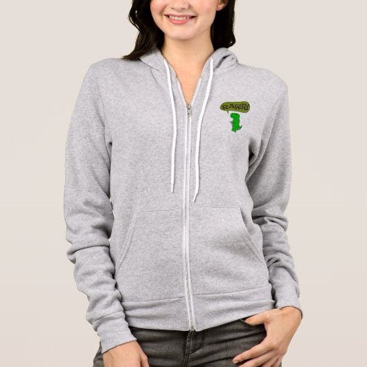 Cute and Angry Speelgoed Dinosaur Hoodie (Voorkant)