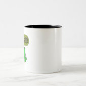 Cute and Angry Speelgoed Dinosaur Tweekleurige Koffiemok (Center)