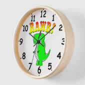 Cute and Angry T-Rex RAWR Groovy Text (Hoek)