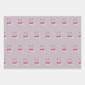 Cute and Artsy Kitty Cat Designer Inpakpapier Vel (Voorkant 2)